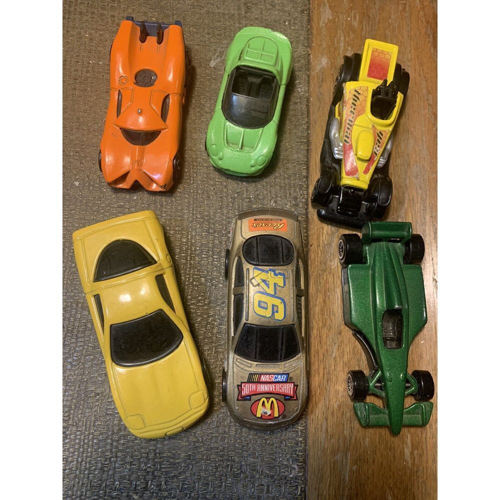 Hot‎ Wheels McDonald's Lot Of 6 Lotus/Prototype/Thermal Racer/Corvette/Nascar/F1